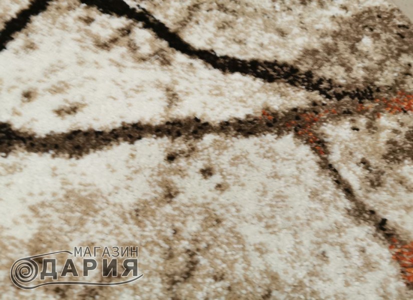 Тъкан килим MAGNOLIA 563 cream/orange кръг